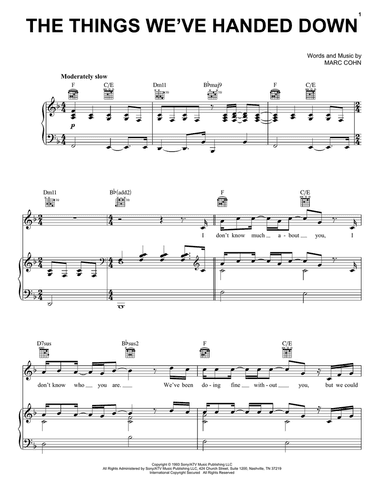 The Things We've Handed Down