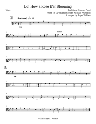 Lo! How a Rose E'er Blooming