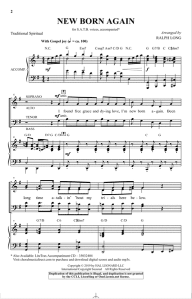 New Born Again (arr. Ralph Long)