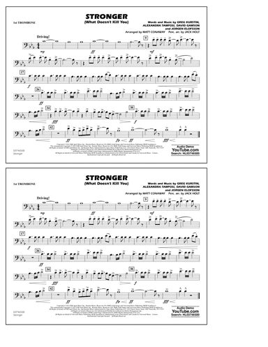 Stronger (What Doesn't Kill You) (arr. Matt Conaway) - 1st Trombone