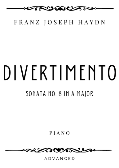 Haydn - Divertimento (Sonata no. 8) in A Major - Advanced