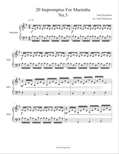 Impromptu No.3 For Marimba