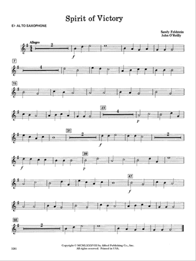 Spirit of Victory: E-flat Alto Saxophone