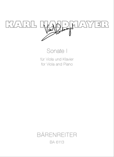 Sonata for Viola and Piano No. 1