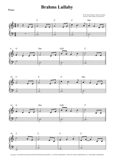 Brahms Lullaby