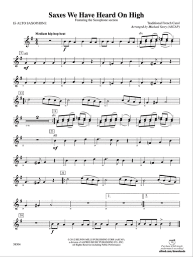 Saxes We Have Heard on High: E-flat Alto Saxophone