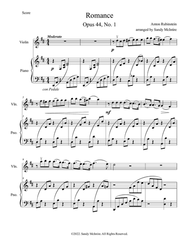 Romance Opus 44 No. 1