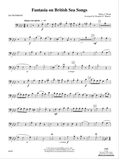 Fantasia on British Sea Songs: 2nd Trombone