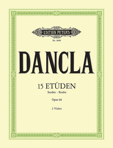 15 Studies Op. 68 for Violin with 2nd Violin Acc. (Transcribed for 2 Violas)