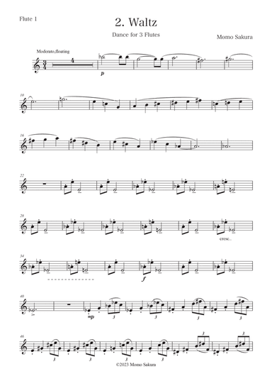 2. Waltz ~Dance for 3 Flutes~