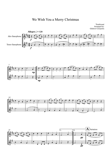 We Wish You a Merry Christmas