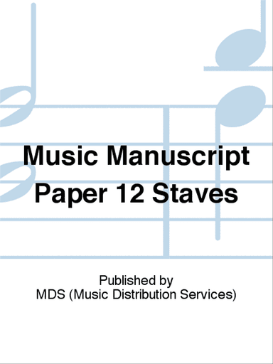 Music manuscript paper 12 staves