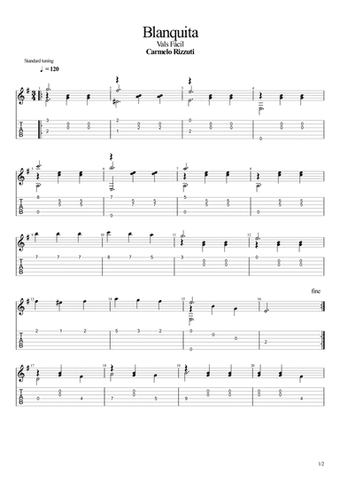 Blanquita (Easy Waltz)