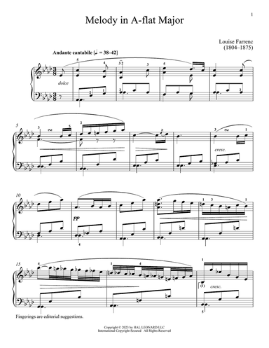 Melody in A-flat Major