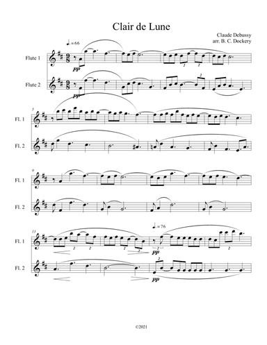 Clair de Lune (Flute Duet)