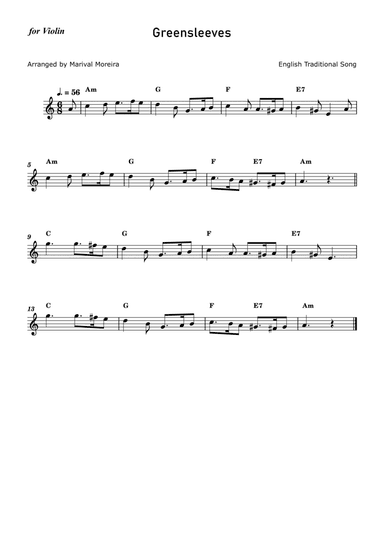 Greensleeves - Violin solo