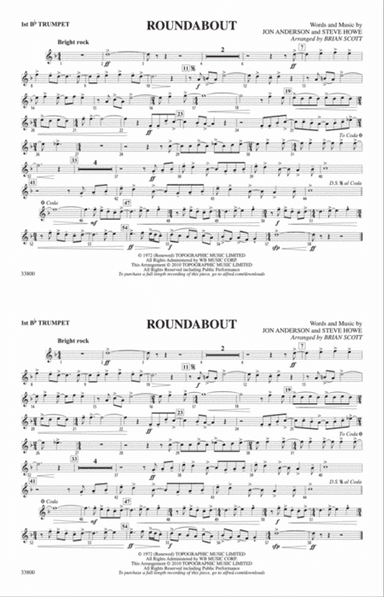 Roundabout: 1st B-flat Trumpet