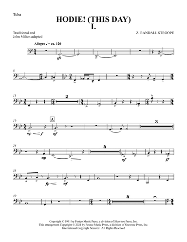 Hodie (This Day) - Tuba