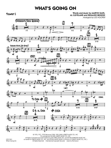 What's Going On (arr. Les Hooper) - Trumpet 2