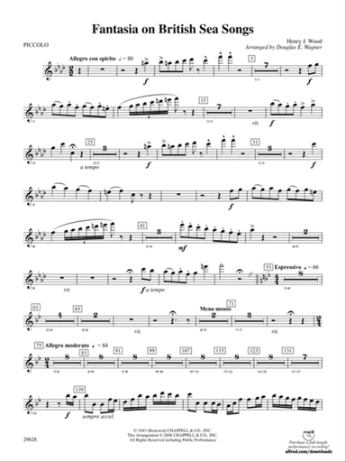 Fantasia on British Sea Songs: Piccolo