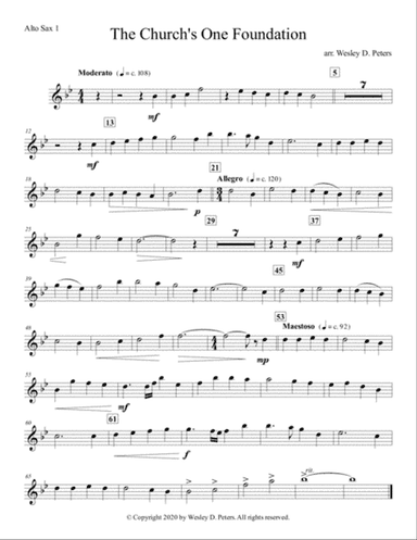 The Church's One Foundation (Sax Quartet)