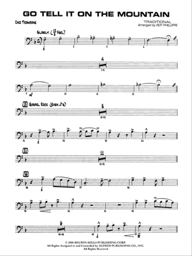 Go Tell It on the Mountain: 2nd Trombone