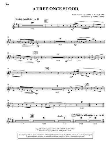 A Tree Once Stood - Oboe
