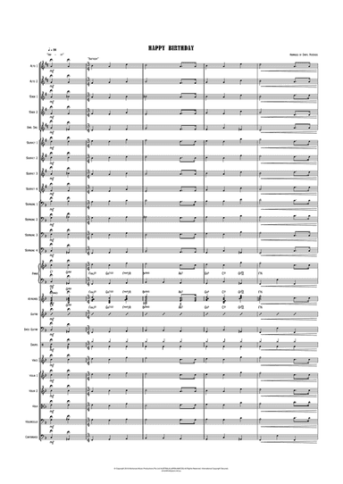 Happy Birthday - Big Band and optional Strings