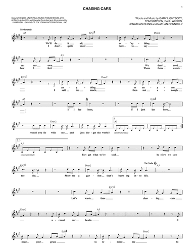 Chasing Cars