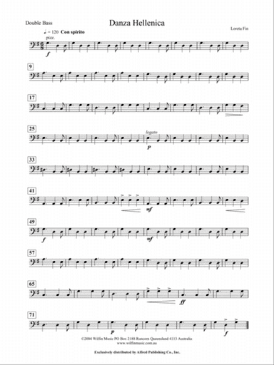 Danza Hellenica: String Bass