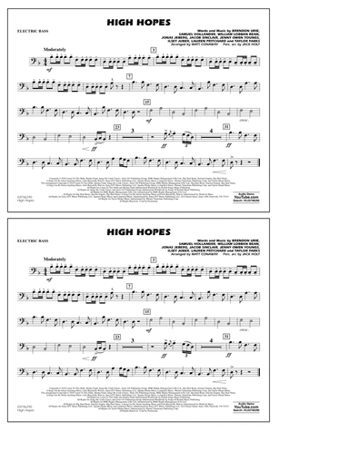 High Hopes (arr. Matt Conaway) - Electric Bass