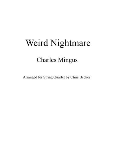 Weird Nightmare