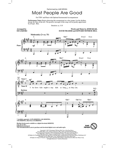 Most People Are Good (arr. Ed Lojeski)