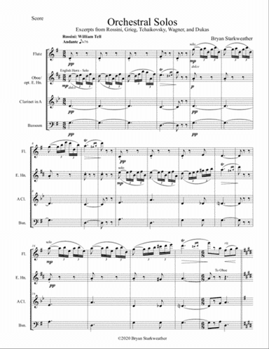 Famous Orchestral Solos for Woodwinds