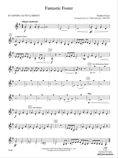 Fantastic Foster: (wp) E-flat Contrabass Clarinet