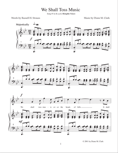 We Shall Toss Music (B-flat Major)