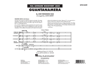 Guantanamera (arr. John Berry) - Conductor Score (Full Score)
