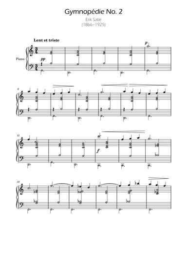 Gymnopedie No. 2