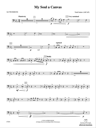 My Soul a Canvas: 3rd Trombone