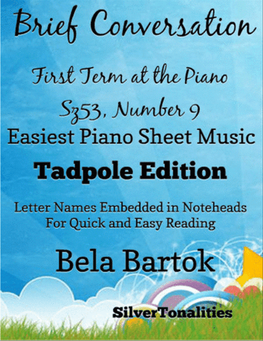 Brief Conversation First Term at the Piano Sz53 Number 9 Easiest Piano Sheet Music
