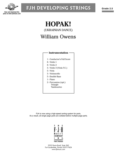 Hopak!: Score