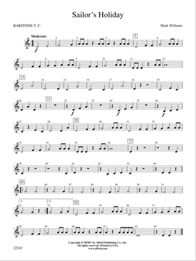Sailor's Holiday: Baritone T.C.