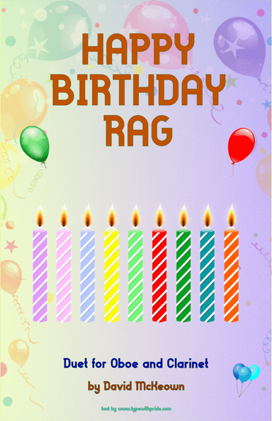 Happy Birthday Rag, for Oboe and Clarinet Duet
