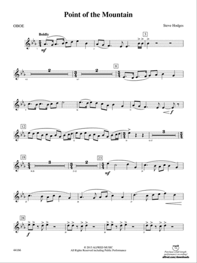 Point of the Mountain: Oboe