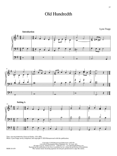 OLD HUNDREDTH (GENEVAN 134) (Downloadable)
