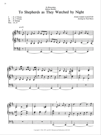 To Shepherds as They Watched by Night (Downloadable)