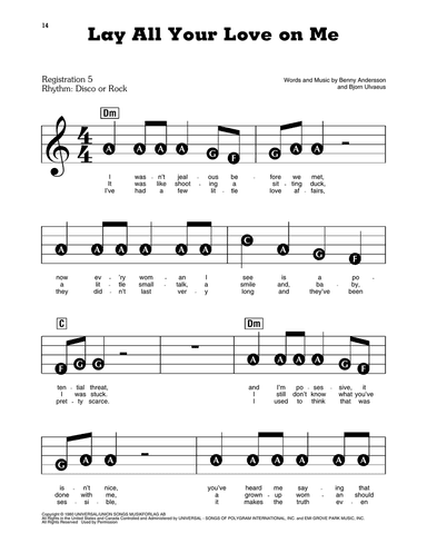 Lay All Your Love On Me (from Mamma Mia)