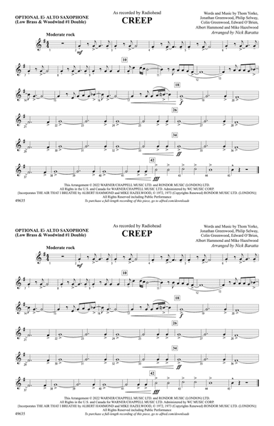 Creep: Optional Alto Sax