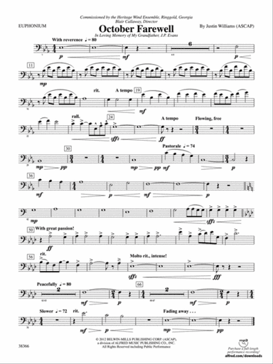 October Farewell: Baritone B.C.