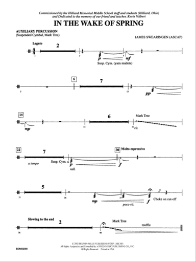 In the Wake of Spring: 1st Percussion